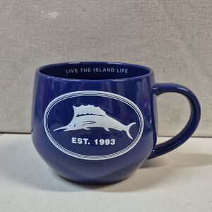 Tommy Bahama "Live The Island Life" Marlin Coffee Mug. 